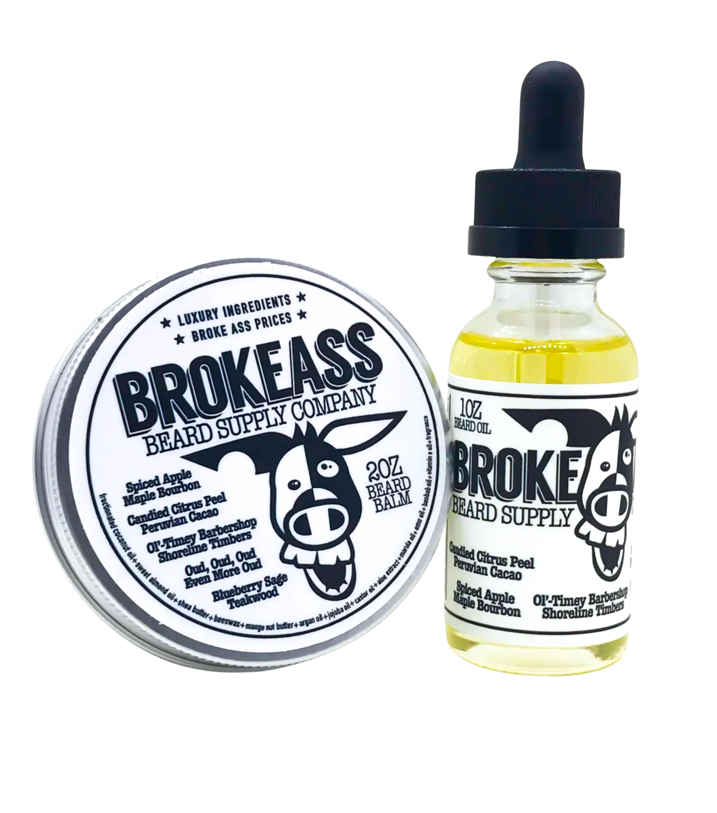 Beard Oil & Beard Balm Combo Set (“&” Series)